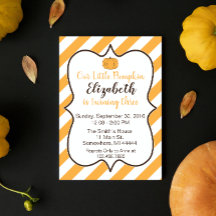 Our Little Pumpkin Birthday Invite