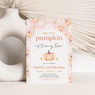 Our Little Pumpkin Birthday Party Invitation