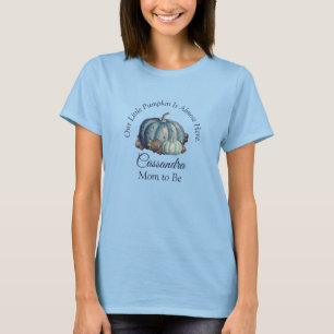 Our Little Pumpkin Blue Baby Shower Dad's T-Shirt