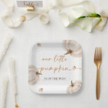 Our Little Pumpkin Fall Autumn Baby Shower Paper Plate<br><div class="desc">Set the table for a festive celebration with our **Our Little Pumpkin Fall Autumn Baby Shower Paper Plates**. These disposable plates are beautifully adorned with seasonal pumpkin and leaf motifs set against a backdrop of rich autumn hues, perfectly complementing your fall-themed baby shower. Designed not just for convenience but also...</div>