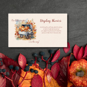 Our Little Pumpkin Fall Baby Shower  Enclosure Card