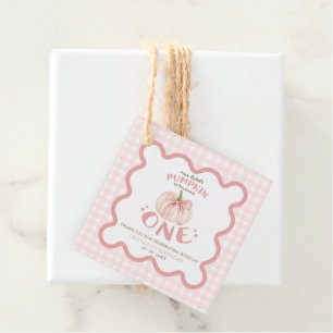 Our Little Pumpkin Is Turning One Favour Tags