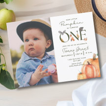 Our Little Pumpkin Woodland Fall First Birthday