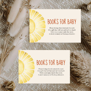 Our Little Ray of Sunshine Baby Shower Enclosure Card
