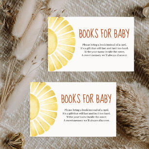 Our Little Ray of Sunshine Baby Shower Enclosure Card