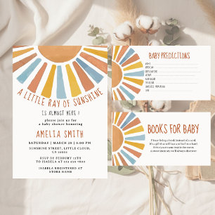 Our Little Ray of Sunshine Baby Shower Invitation