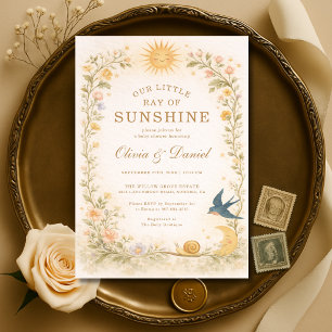 Our Little Ray of Sunshine Couples Baby Shower Invitation