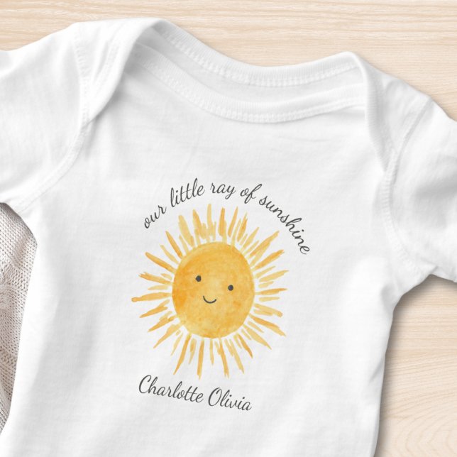 Our Little Ray Of Sunshine Cute Baby Bodysuit (Creator Uploaded)