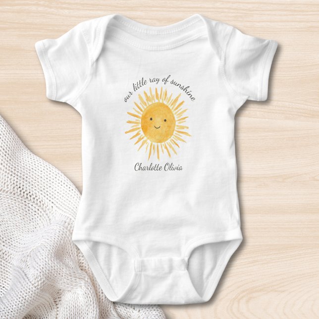 Our Little Ray Of Sunshine Cute Baby Bodysuit (Creator Uploaded)