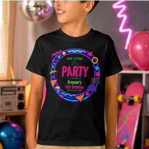 our little Retro Neon 80's Birthday Party T-Shirt