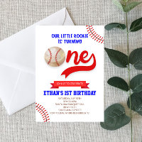 Our Little Rookie Baseball ONE 1st Birthday Party 