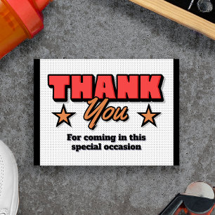 Our Little Rookie is on the Way - Thank You Card