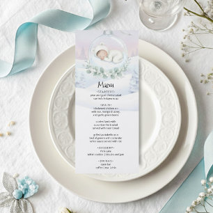 Our Little Snowbaby is on the way Party Menu
