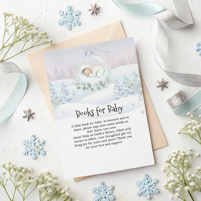Our Little Snowbaby is on the way Storybook Wish Enclosure Card (Creator Uploaded)