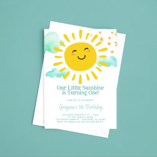 Our Little Sunshine 1st Birthday Invitation