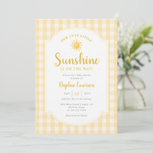 Our Little Sunshine Baby Shower Invitation