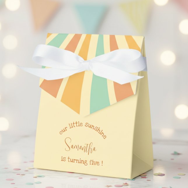 our little sunshine big sun with rays birthday favour box (Creator Uploaded)