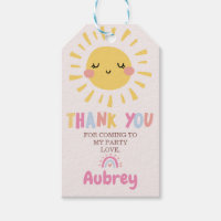 Our Little Sunshine Birthday Thank You