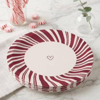 Our Little Sunshine | Candy Cane  Paper Plate