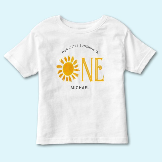 Our Little Sunshine Is One 1st Birthday  Toddler T-Shirt (Creator Uploaded)