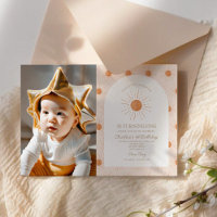Our little Sunshine Sun Retro Minimal 1st Birthday