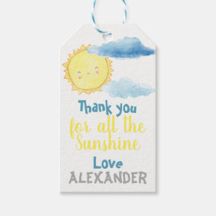 Our little sunshine Thank You Gift Tag