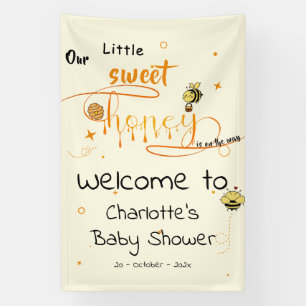 Our Little Sweet Honey Is On The Way Baby Shower Banner