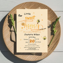 Our Little Sweet Honey Is On The Way Baby Shower