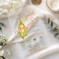 Our Little Sweet Pea Pea Pod Bow Watercolor