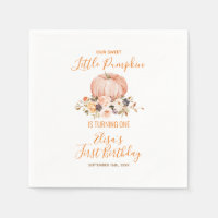 Our Little Sweet Pumpkin 1st Birthday Floral