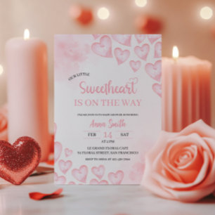 Our Little Sweetheart Baby Shower Invitation