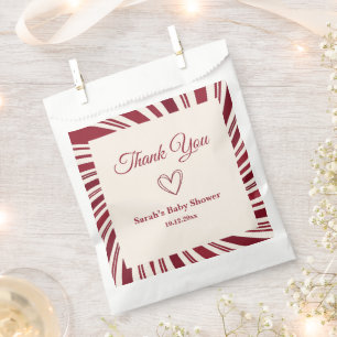 Our Little Sweetheart Candy Cane Favour Bags