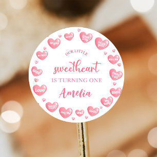 Our Little Sweetheart Valentine Birthday Sticker