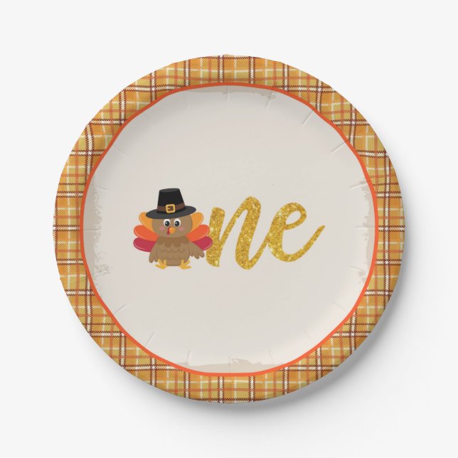Our Little Turkey is Turning ONE Plate - PL (Front)