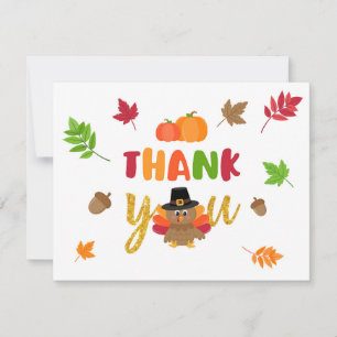 Our Little Turkey Thank You Card - WD