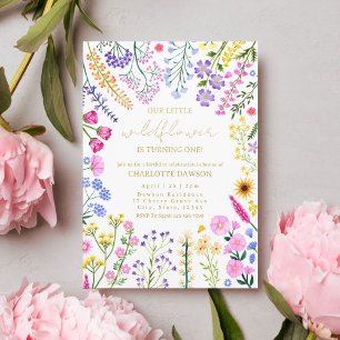 Our Little Wildflower Floral Girl 1st Birthday