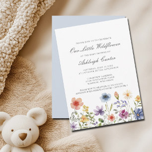 Our Little Wildflower Pretty Spring Baby Shower Invitation