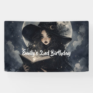 our little witch is turning 2 banner