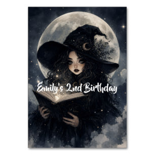 our little witch is turning 2 table number