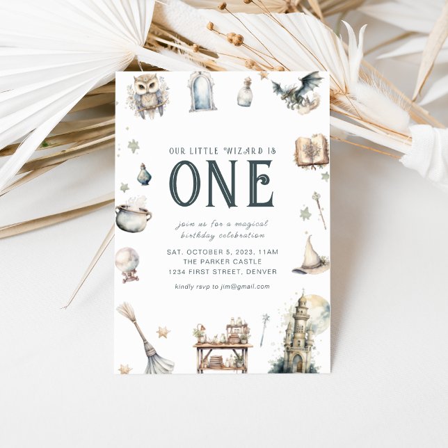 Our Little Wizard Birthday Invite (Creator Uploaded)