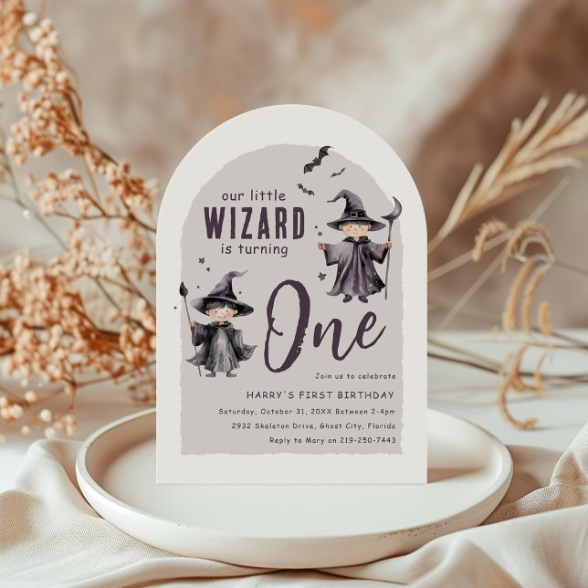 Our Little Wizard | First Birthday Party Invitation (Creator Uploaded)