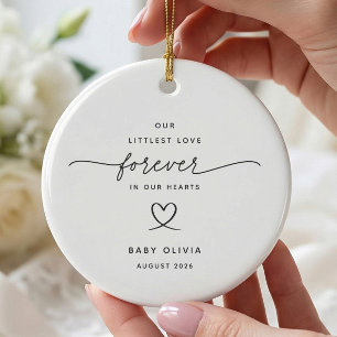 Our Littlest Love Baby Memorial Ornament