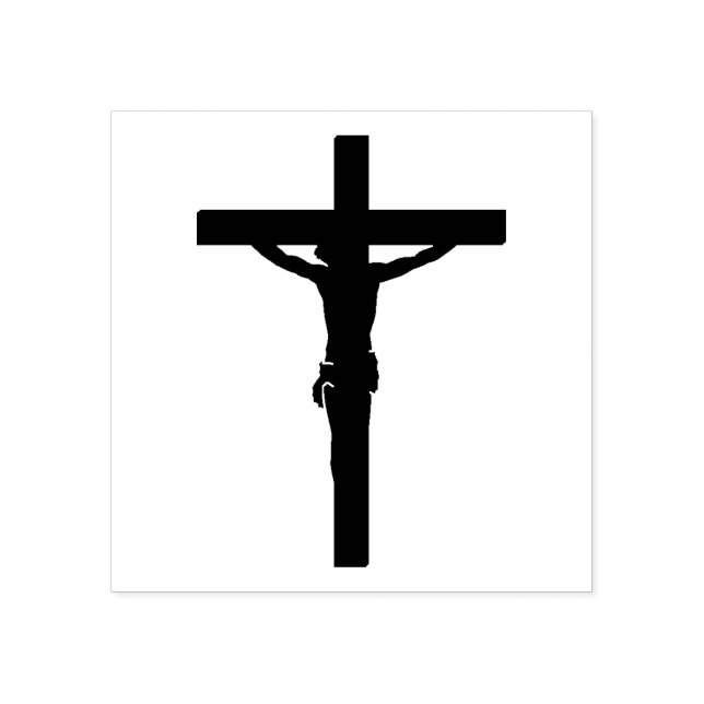 Our Lord Jesus Christ on Cross/Crucifix Rubber Stamp (Imprint)