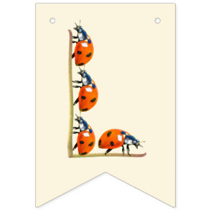 Our Love Bug Ladybug birthday banner First birthda