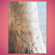 Our Love Carved on a Tree  Tissue Paper