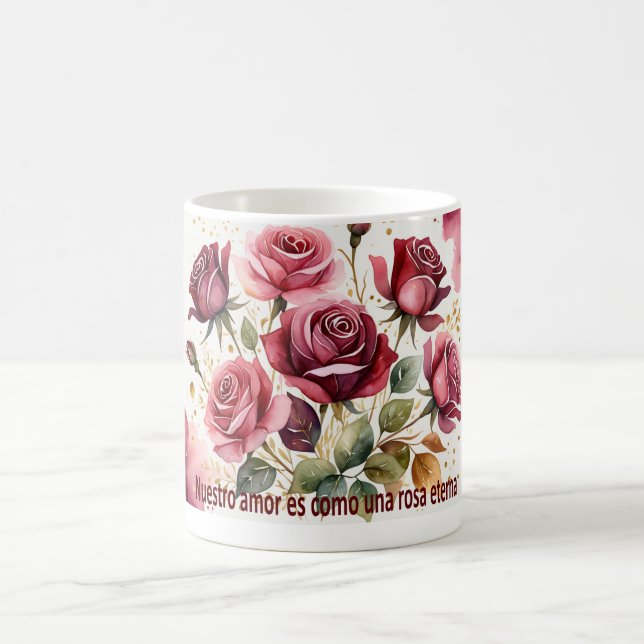 'Our love is like an eternal rose Coffee Mug (Center)