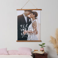 OUR LOVE IS MAGIC Wedding Couple Photo Stylish