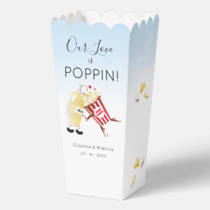 Our Love Is Poppin Popcorn Favour Box
