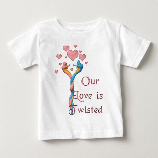 Our Love is Twisted Baby T-Shirt (Front)