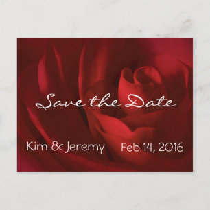 Our Love Romantic Save the Date Announcement Postcard